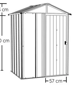 Spacemaker Metallgerätehaus 5x4 151 X 198 X 122 Cm