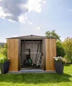 Spacemaker Metallgerätehaus Woodlake 8x6 253 X 177 X 181 Cm -Weka Shop 0026862111371 2609524 scaled