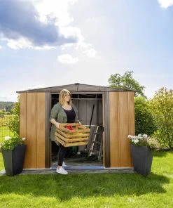 Spacemaker Metallgerätehaus Woodlake 8x6 253 X 177 X 181 Cm -Weka Shop 0026862111371 2609525 scaled