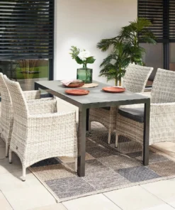 Primaster Diningsessel Nardo XL Aus Kunststoffgeflecht, Greyline