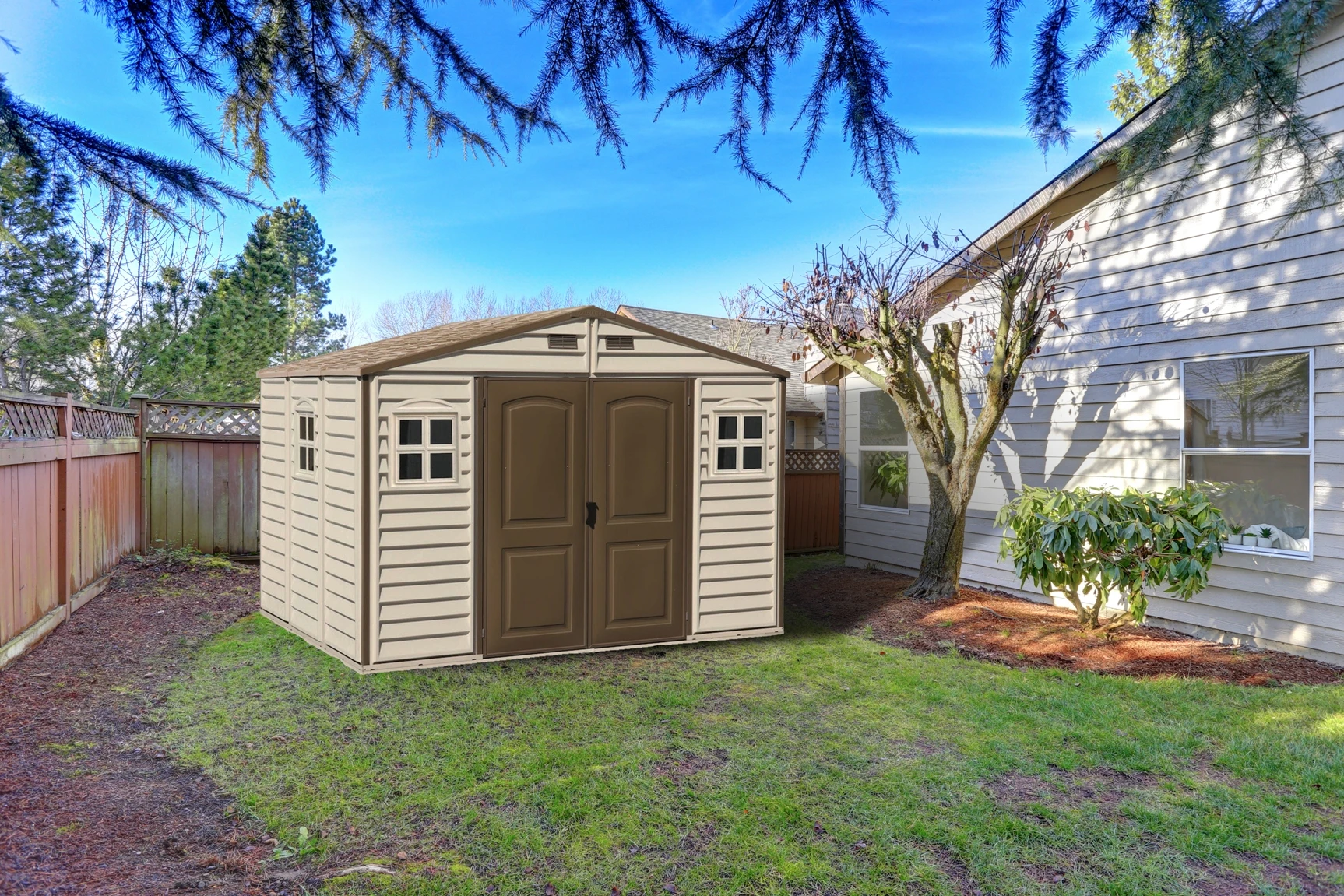 Duramax Gerätehaus WoodSide V2 10,5x8 7,64 M², 324,8 X 247 X 233,2 Cm 4 Duramax Gerätehaus WoodSide V2 10,5x8 7,64 M², 324,8 X 247 X 233,2 Cm – Bild 2