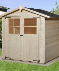 Weka Gartenhaus Agda Gr.2 Natur, Wandstärke 19 Mm, 198 X 194 Cm