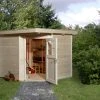 Weka Gartenhaus Nantje Gr.2 Natur, Wandstärke 21 Mm, 239 X 235 Cm -Weka Shop 4004581348595
