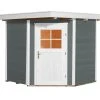 Weka Gartenhaus Nantje Gr.2 Grau, Wandstärke 21 Mm, 239 X 235 Cm -Weka Shop 4004581348618 1