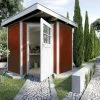 Weka Gartenhaus Nantje Gr.1 Schwedenrot, Wandstärke 21 Mm, 209 X 205 Cm -Weka Shop 4004581348632