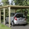 Weka Flachdach-Einzelcarport Eifel Gr.1 322 X 512 Cm, Kesseldruckimprägniertes Holz -Weka Shop 4004581356064 1490227