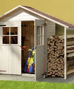 Weka Garten-/Terrassenschrank 357 A Gr.2 Satteldach Wandstärke 14 Mm, 163 X 85 Cm