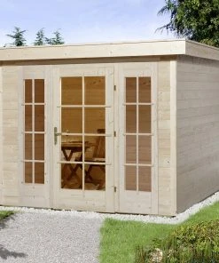 Weka Gartenhaus Panorama Maja Gr.1 Natur, Wandstärke 21 Mm, 235 X 239 Cm