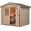 Weka Gartenhaus Kajsa Gr. 4 Natur, Wandstärke 28 Mm, 301 X 295 Cm -Weka Shop 4004581459253 1
