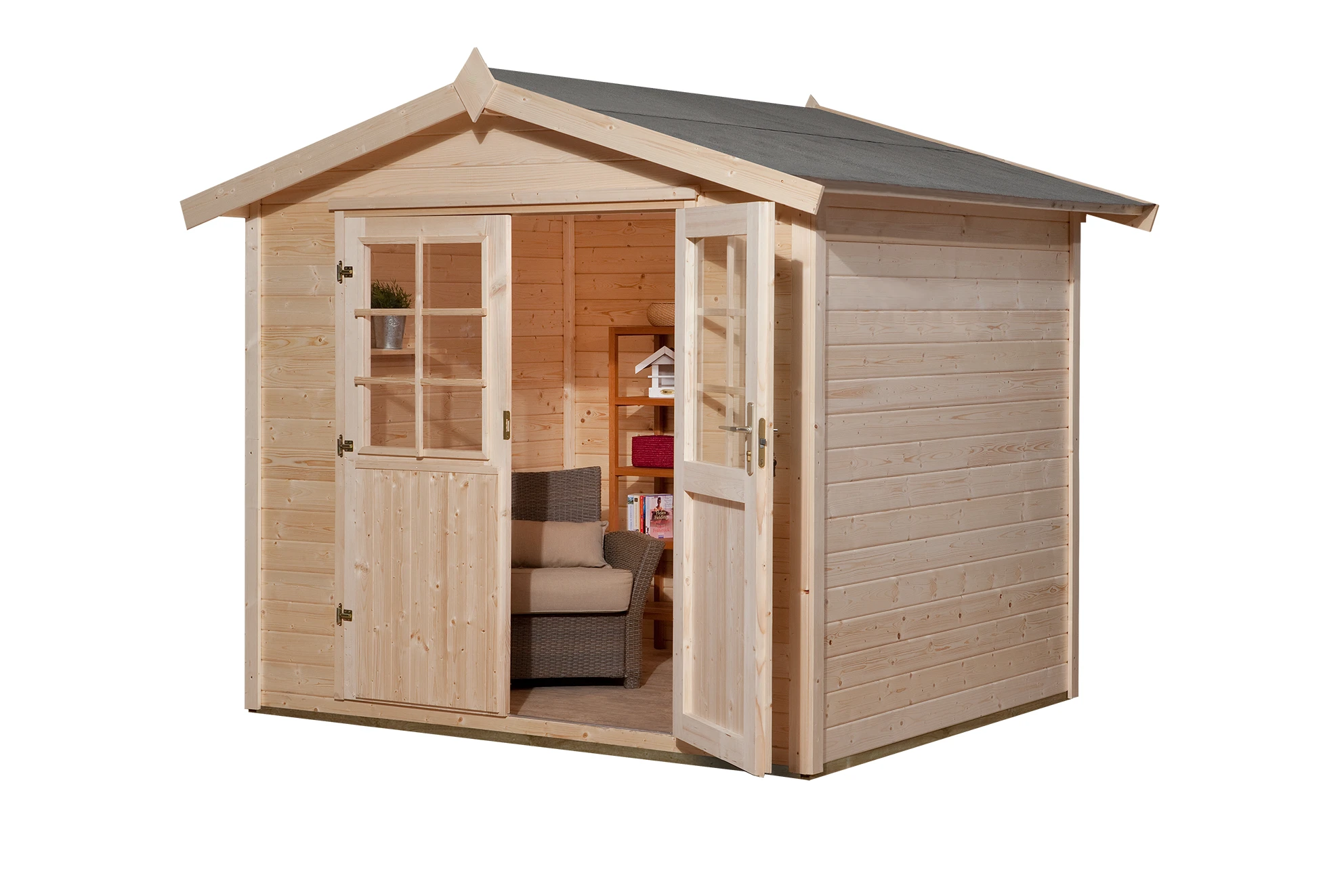 Weka Gartenhaus Kajsa Gr. 4 Natur, Wandstärke 28 Mm, 301 X 295 Cm 3 Weka Gartenhaus Kajsa Gr. 4 Natur, Wandstärke 28 Mm, 301 X 295 Cm