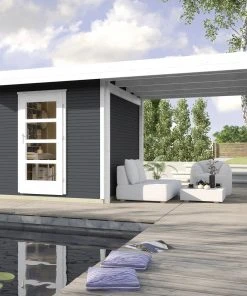 Weka Designhaus Wekaline Caya B Gr.2 Anthrazit, Wandstärke 28 Mm, 530 X 240 Cm