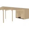 Weka Lounge-Haus Gr. 3 Natur, Wandstärke 21 Mm, 654 X 299 Cm -Weka Shop 4004581473259 2