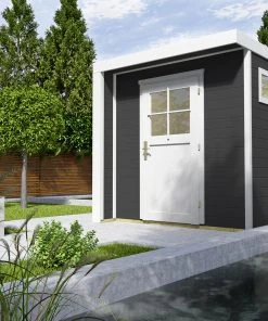 Weka Designhaus Rabea Anthrazit, Wandstärke 21 Mm, 209 X 205 Cm