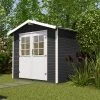 Weka Gartenhaus Kajsa Gr. 3 Anthrazit, Wandstärke 28 Mm, 301 X 235 Cm -Weka Shop 4004581488932 1490334