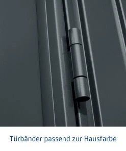 EcoStar Gerätehaus Trend-P Typ 1 Anthrazitgrau 247,9 X 153 X 228,6 Cm -Weka Shop 4005954382994 3347242