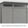 EcoStar Gerätehaus Trend-P Typ 1 247,9 X 153 X 228,6 Cm Graualuminium -Weka Shop 4005954383168 3347251