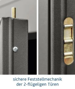 EcoStar Gerätehaus Trend-P Typ 1 247,9 X 153 X 228,6 Cm Graualuminium -Weka Shop 4005954383168 3347255