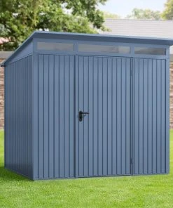 EcoStar Gerätehaus Trend-P Typ 2 Taubenblau 247,9 X 283,4 X 232,3 Cm