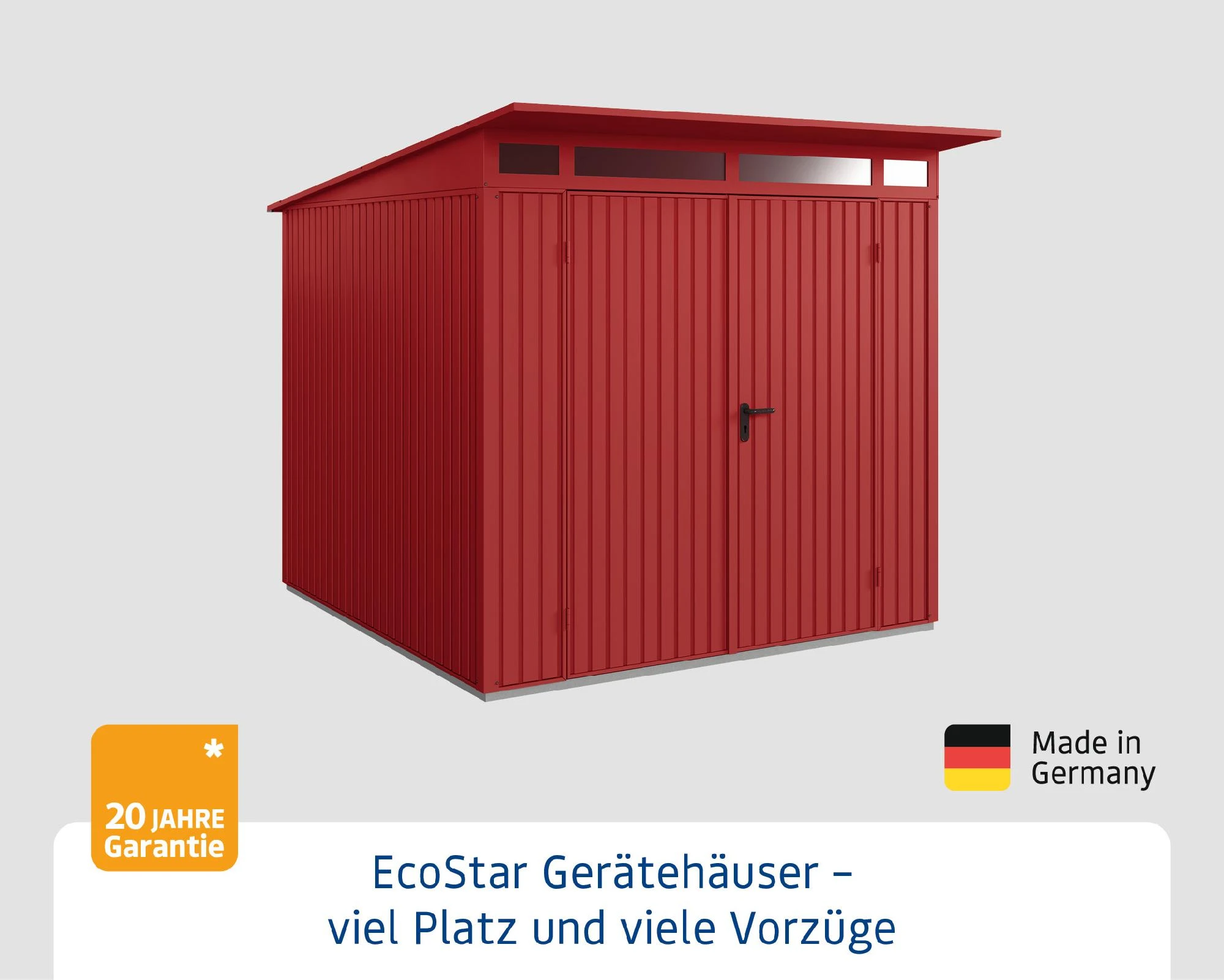EcoStar Gerätehaus Trend-P Typ 2 Purpurrot 247,9 X 283,4 X 232,3 Cm 5 EcoStar Gerätehaus Trend-P Typ 2 Purpurrot 247,9 X 283,4 X 232,3 Cm – Bild 3