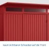 EcoStar Gerätehaus Trend-P Typ 2 Purpurrot 247,9 X 283,4 X 232,3 Cm -Weka Shop 4005954383816 5