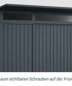 EcoStar Gerätehaus Trend-P Typ 2 Anthrazitgrau 247,9 X 283,4 X 232,3 Cm