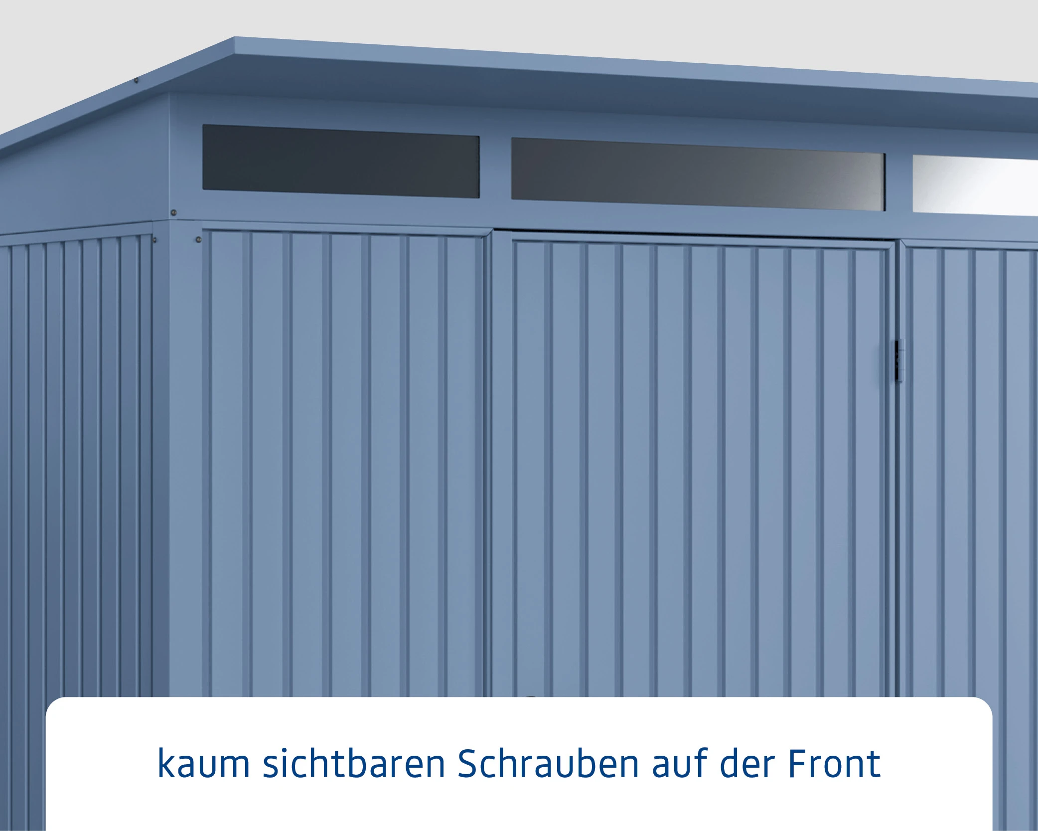 EcoStar Gerätehaus Trend-P Typ 3 312,7 X 283,4 X 232,3 Cm Taubenblau 3 EcoStar Gerätehaus Trend-P Typ 3 312,7 X 283,4 X 232,3 Cm Taubenblau