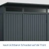 EcoStar Gerätehaus Trend-P Typ 3 Anthrazitgrau 312,7 X 283,4 X 232,3 Cm -Weka Shop 4005954394096 5