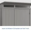 EcoStar Gerätehaus Trend-P Typ 3 Graualuminium 312,7 X 283,4 X 232,3 Cm -Weka Shop 4005954394164 5