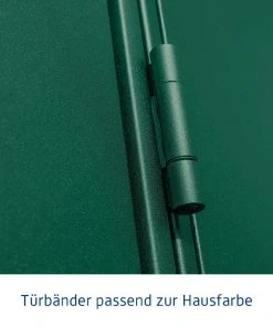 EcoStar Gerätehaus Elegant-P Typ 1 Moosgrün 247,9 X 153 X 228,6 Cm -Weka Shop 4005954394225 3347243