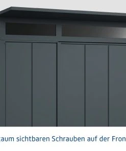 EcoStar Gerätehaus Elegant-P Typ 1 Anthrazitgrau 247,9 X 153 X 228,6 Cm -Weka Shop 4005954394232 3347252