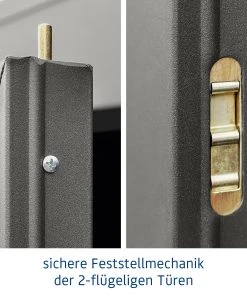 EcoStar Gerätehaus Elegant-P Typ 2 Graualuminium 247,9 X 283,4 X 232,3 Cm -Weka Shop 4005954394539 6