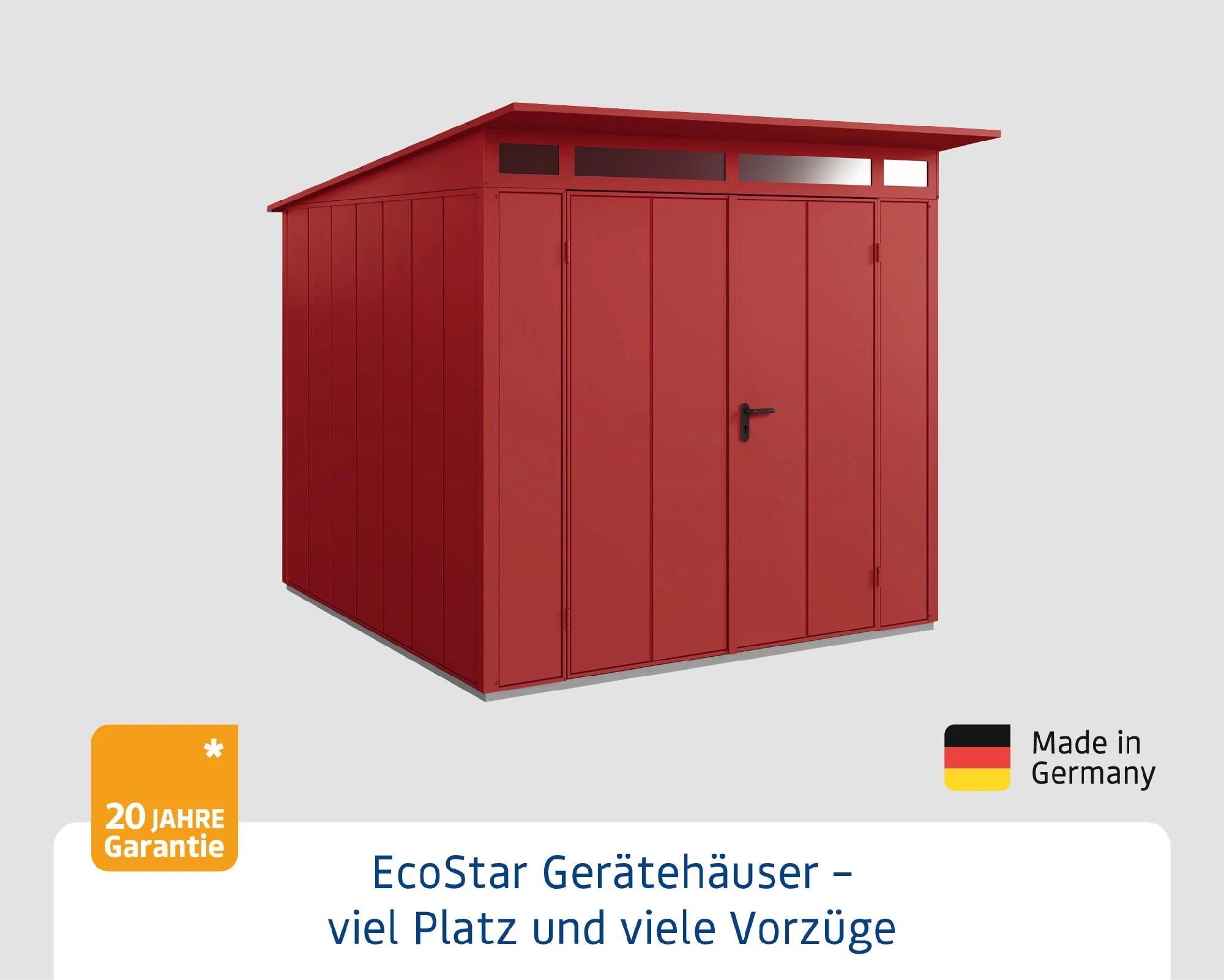 EcoStar Gerätehaus Elegant-P Typ 2 Purpurrot 247,9 X 283,4 X 232,3 Cm 3 EcoStar Gerätehaus Elegant-P Typ 2 Purpurrot 247,9 X 283,4 X 232,3 Cm
