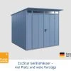 EcoStar Gerätehaus Elegant-P Typ 2 Taubenblau 247,9 X 283,4 X 232,3 Cm 1 EcoStar Gerätehaus Elegant-P Typ 2 Taubenblau 247,9 X 283,4 X 232,3 Cm -Weka Shop 4005954394614 3347279