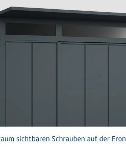 EcoStar Gerätehaus Elegant-P Typ 2 Anthrazitgrau 247,9 X 283,4 X 232,3 Cm -Weka Shop 4005954394638 5