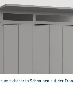 EcoStar Gerätehaus Elegant-P Typ 2 Graualuminium 247,9 X 283,4 X 232,3 Cm -Weka Shop 4005954394652 5