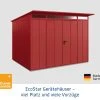 EcoStar Gerätehaus Elegant-P Typ 3 Purpurrot 312,7 X 283,4 X 232,3 Cm