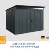 EcoStar Gerätehaus Elegant-P Typ 3 312,7 X 283,4 X 232,3 Cm Anthrazitgrau -Weka Shop 4005954395109 3347323