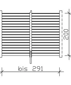 SkanHolz SKAN HOLZ Rückwand Profilschalung 291x200cm, Lasiert In Nussbaum
