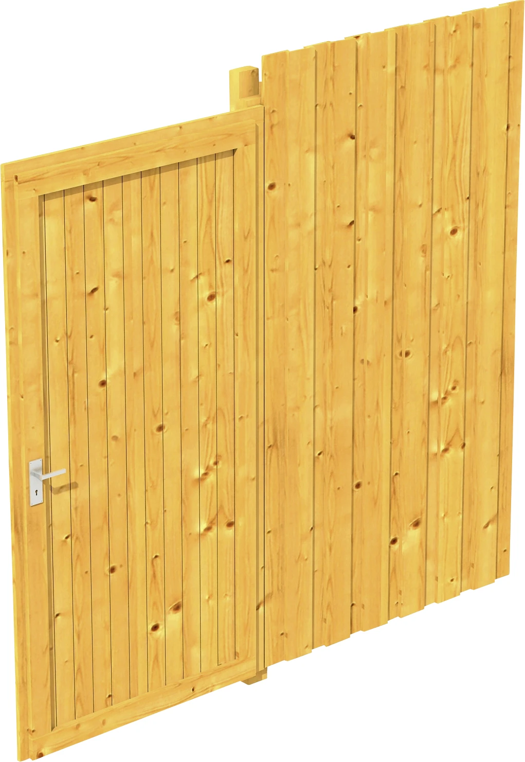 SkanHolz SKAN HOLZ Seitenwand Inkl. Tür 98x198cm 230 X 220 Cm, Eiche Hell 3 SkanHolz SKAN HOLZ Seitenwand Inkl. Tür 98x198cm 230 X 220 Cm, Eiche Hell