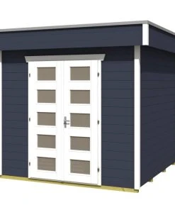SkanHolz SKAN HOLZ Gartenhaus Venlo 1, 250 X 250 Cm, Schiefergrau -Weka Shop 4018211028108 2