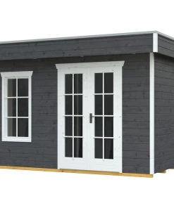 SkanHolz SKAN HOLZ Gartenhaus Breda, 380 X 300 Cm, Schiefergrau -Weka Shop 4018211028139 2