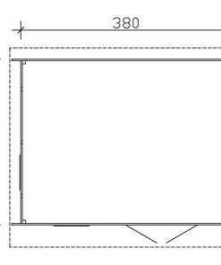 SkanHolz SKAN HOLZ Gartenhaus Breda, 380 X 300 Cm, Schiefergrau -Weka Shop 4018211028139 3
