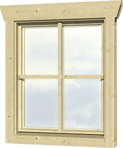 SkanHolz SKAN HOLZ Einzelfenster BxH 57,5 X 70,5 Cm, Anschlag Rechts Für 28 Mm Häuser