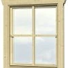 SkanHolz SKAN HOLZ Einzelfenster BxH 57,5 X 70,5 Cm, Anschlag Links Für 28 Mm Häuser -Weka Shop 4018211033034