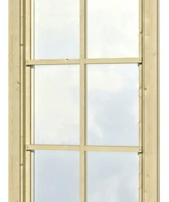 SkanHolz SKAN HOLZ Einzelfenster BxH 57,5 X 123,5 Cm, Anschlag Rechts Für 28 Mm Häuser