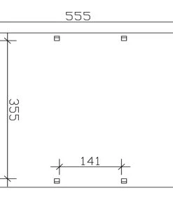 SkanHolz SKAN HOLZ Carport Friesland Caravan 397 X 555 Cm, Lasiert In Nussbaum
