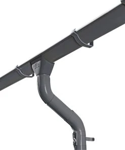 SkanHolz SKAN HOLZ Regenrinnen-Set 541 Cm, Stahl, Verzinkt U. Anthrazit Beschichtet