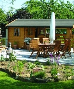 SkanHolz SKAN HOLZ Gartenhaus Alicante 1 380 X 513 Cm, Natur 380 X 513 Cm, Natur -Weka Shop 4018211551606 03