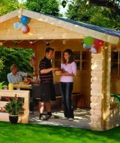 SkanHolz SKAN HOLZ Gartenhaus Alicante 2 380 X 563 Cm, Natur 380 X 563 Cm, Natur -Weka Shop 4018211552603 04