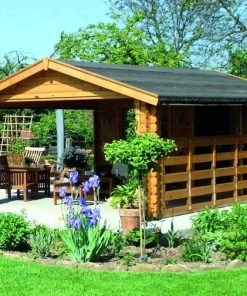 SkanHolz SKAN HOLZ Gartenhaus Alicante 3 380 X 613 Cm, Natur 380 X 613 Cm, Natur